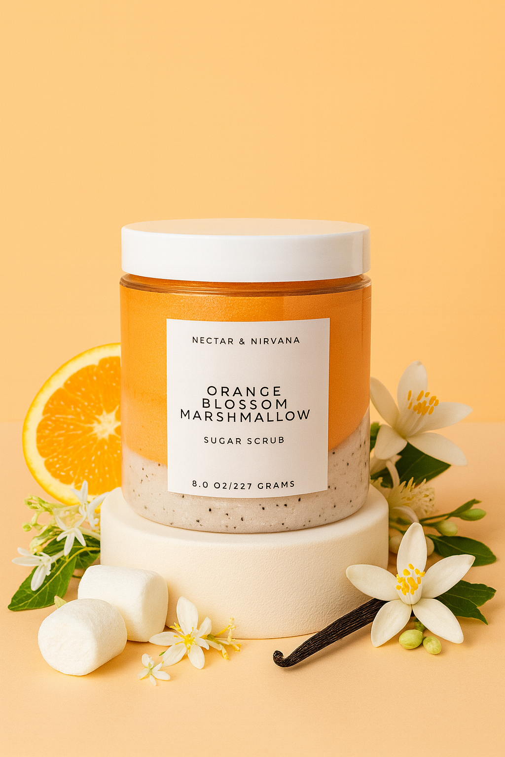 ORANGE BLOSSOM MARSHMALLOW SUGAR SCRUB