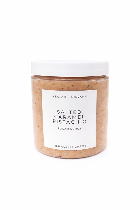 SALTED CARAMEL PISTACHIO SUGAR SCRUB
